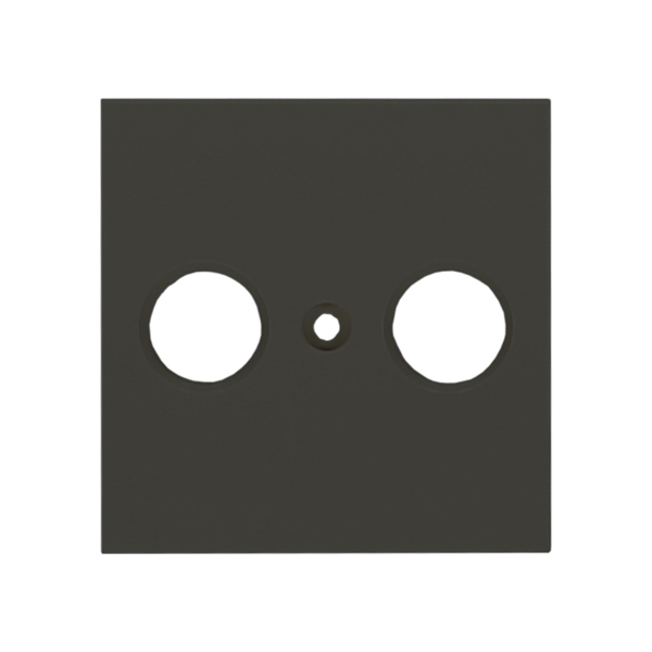 Karre Plus 55 Zentralscheibe Antennendose 2-Loch anthrazit Panasonic