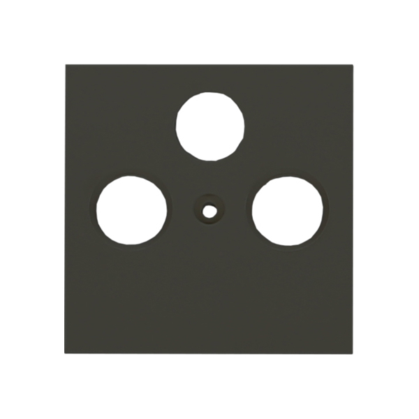 Karre Plus 55 Zentralscheibe Antennendose 3-Loch anthrazit Panasonic