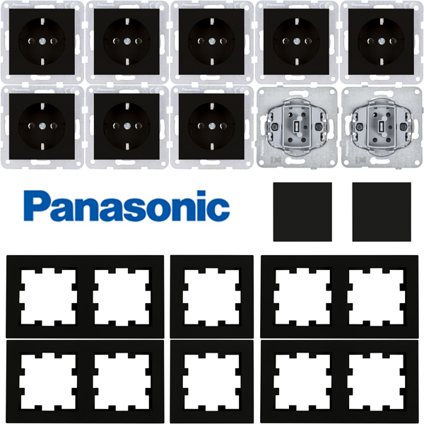 Karre Plus 55 Spar-Set schwarz Panasonic