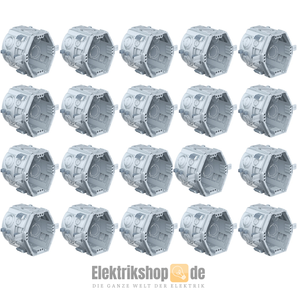 20 Stk. UP Verbindungsdosen UP1 Fix Klemmrippen tief 1555-06 Kaiser