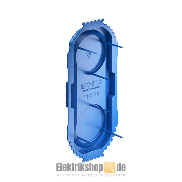 Signaldeckel UP1 für Doppel-Ger&auml;te-Dose 1181-16 Kaiser