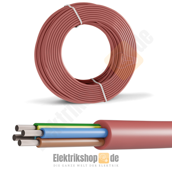 50m Ring SIHF-J 4x1,5 mm&sup2; Silikon Schlauchleitung