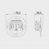 UP TAE Telefon-Anschlussdose 3x6 NFN rw 10210517 Rutenbeck