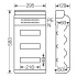Automatengehäuse 36TE AP/FR IP54 KV3536 Hensel