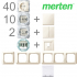 1-Familienhaus Paket weiß/cremeweiß System M Merten 1-Familienhaus Paket weiß/cremeweiß System M Merten