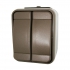 Serienschalter IP44 AQUA-Top sepiabraun ELG441502 ELSO Serienschalter IP44 AQUA-Top sepiabraun ELG441502 ELSO