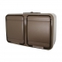 Steckdose 2-fach waagerecht IP44 AQUA-Top sepiabraun 445402 ELSO Steckdose 2-fach waagerecht IP44 AQUA-Top sepiabraun 445402 ELSO