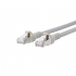 Patchkabel 0,5m Cat.6A geschirmt grau mit RJ45-Stecker METZ