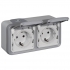Steckdose 2-fach waagerecht Aufputz FR Plexo 55 069742 Legrand Steckdose 2-fach waagerecht Aufputz FR Plexo 55 069742 Legrand