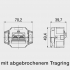 UP UAE Datendose 2-fach CAT.6A 136104070 Rutenbeck