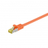 Patchkabel 0,5m Cat.6A S/FTP orange mit RJ45-Stecker Goobay