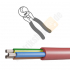 SIHF-J 3x2,5 mm² Silikon Schlauchleitung