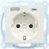Steckdose mit USB A/C polarweiß gl MEG2367-0319 Merten