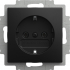 Balance SI Kombi-Steckdose schwarz matt 20 EUC-915 Busch-Jaeger