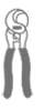 Symbol Schere für Schnittware