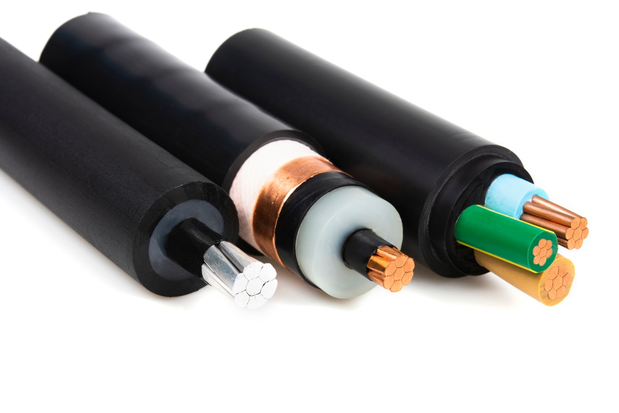Verschiedene Kabel mit diversen Querschnitten